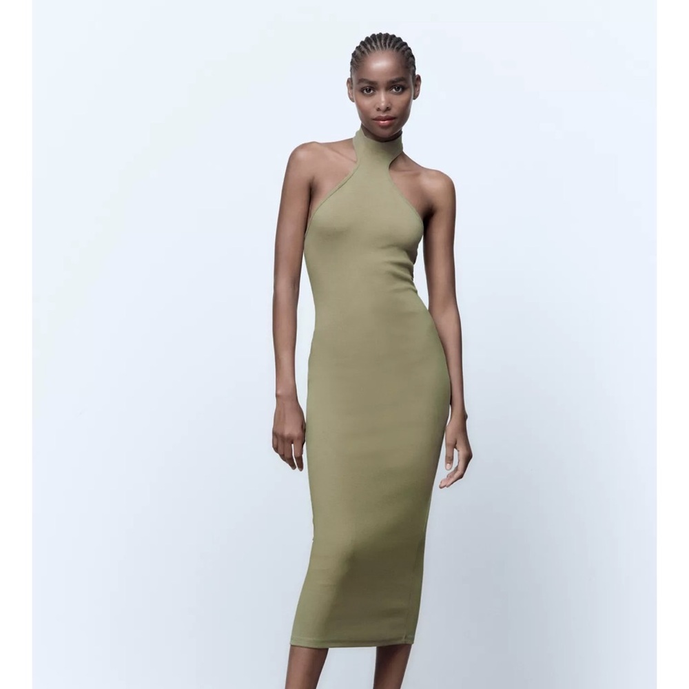 Zara Midi Halter Dress